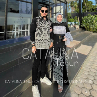 BAJU TENUN COUPLE DAYU DRESS KEMEJA PRIA DRESS KONDANGAN BAJU KONDANGAN COUPLE Panjang Batik