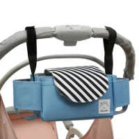 Baby Stroller Hanging Bag Portable Storage Basket Diaper Bag Mother's Bag Bottle Hanging Bag Outdoor Stroller Accessories