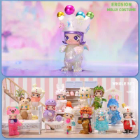 POP MART Molly x INSTINCTOY Erosion Molly Costume Series Blind Box Toys Guess Bag Mystery Box Mistery Caixa Action Figure Surpre