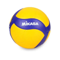 MIKASA 超纖皮製比賽級排球 #5-5號球 FIVB指定球 黃藍 F