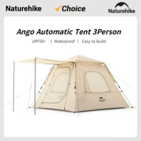 Naturehike Ango 3 Person Automatic Camping Tent Family Travel Breathable Rainproof Tent Easy to Build Outdoor Camping Equipment
