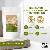 KUSEDUH Teh Rimpang Herbal Untuk Membantu Menjaga Pola Makan Stabil | Serai, Kunyit, Jahe, Lengkuas