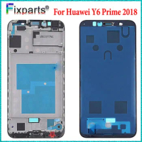 New For Huawei Y6 2018 Front Frame Middle Mid Bezel Housing Honor 7A Pro Faceplate Chassis For Huawei Y6 Prime 2018 Front Frame