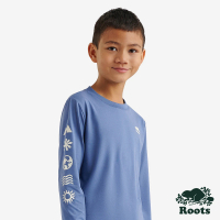 【Roots】Roots 大童- ACTIVE SYMBOLS T恤(藍紫色)