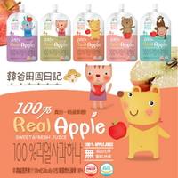 韓國 韓爸田園日記 動物造型100% 蘋果汁 果汁 鮮果汁
