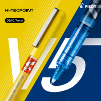 1Pcs PILOT V5 Full Needle Straight Liquid Gel Pen BX-V5 0.5mm Large Capacity Test Needle Pen 12 Colors Optional Writing Fluency