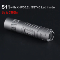 Most Powerful LED Flashlight Convoy S11 with XHP50.2 / SST40 LED Lantern 26650 18650 Portable Lanterna 2400lm Tactical Torch