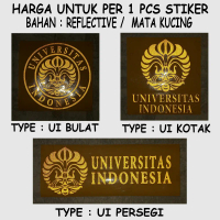 Cutting Sticker Stiker Universitas Indonesia UI Bahan Asahi Reflective