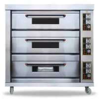 Guataka GTK010007 Gas Baking Oven Oven Roti Gas - Oven Roti Besar 3 Deck 9 Loyang GTK-010007