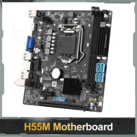 H55M Desktop Motherboard DDR3 Memory LGA1156 Motherboard Kit 8GB RAM Computer Motherboard USB2.0 Support Core I7/i5/i3 Processor