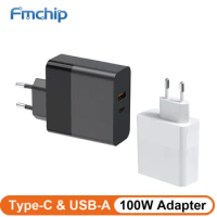 FMchip TS101 HS02 100W GAN PD Adapter Type-C Power Charger QC3.0 for Latop Soldering Iron Mobile Phone Replacement Adapter