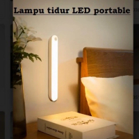 Lampu tidur LED tombol multifungsi lampu belajar lampu lemari portable Plastik Plastik