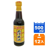 東成 原汁醬油 500ml (12入)/箱【康鄰超市】