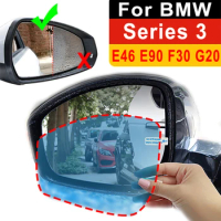 Anti Fog Car Mirror Window Clear Film Sticker For BMW Series 3 F30 E90 G20 320d 325i 328i 330i 318i Side Wing Mirror Rainproof