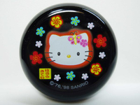 【震撼精品百貨】Hello Kitty 凱蒂貓~KITTY口紅盒口紅盤附鏡子『黑和風蝴蝶』