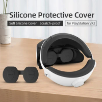 Glasses Protective Cover Anti-drop Lens Dust Protection Cover Dust-proof Silicone VR Lens Cover Washable for PlayStation VR2