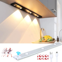LED Under Cabinet Light Dimmable USB Kitchen Spot Lighting Ultra Thin Cabinet Light LED Motion Sensor Wireless Cabinet Light