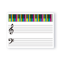 五線譜教學磁性白板貼可擦寫鋼琴入門培訓用教具加厚軟磁貼小黑板磁性牆貼