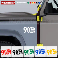 Reflective Car Side Fender Wing Sticker Body Window Union Jack 90 110 130 Graphic Vinyl Decal For Land Rover Defender L663 L316