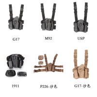 Black Tactical Leggings Holster Quick Pull Sleeve Glock 1911/G17/M92/1911/USP/P226 CS Outdoor Sport Men