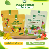 JOLLY BRAND โจลลี่ไฟเบอร์ เซ็ตจับคู่ 4 ถุง บรรจุ 120 ซอง (ตะกร้าบริษัท)