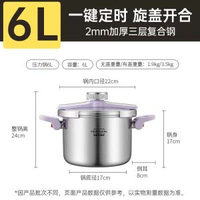 316L不鏽鋼高壓鑊家用壓力鑊燃氣灶電磁爐通用小型