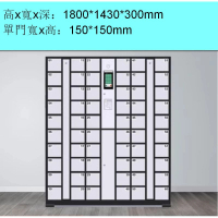 電子儲物櫃【60門人臉識別櫃】【白色】