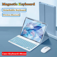 For HUAWEI MatePad SE 10.4" 2022 Wireless Bluetooth Keyboard Mouse Case for Matepad SE AGS5-L09 W09 10.4" Flip Stand Magnetic