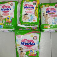 ( Paket 2 ball ) Merries diapers l28 m32 s38 xl26