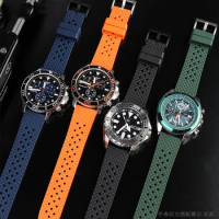 FKM Fluorine Rubber Watch band 20mm 22mm for Omega Seiko Casio huawei IWC Mido Bracelet Sport VITON Men’s Watch strap dustproof