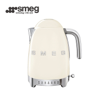 【SMEG】義大利控溫式大容量1.7L電熱水壺-奶油色_KLF04CRUS