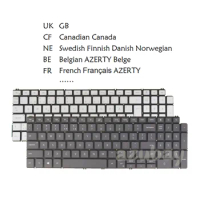 Laptop Backlit Keyboard For Dell Inspiron 3501 3502 3505 5501 5502 5505 5508 5509 5584 UK Canadian French Belgian AZERTY Nordic
