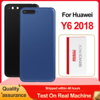 High Quality Back Housing For Huawei Y6 2018 Back Cover Battery Glass With Camera Lens For Y6 2018 Rear Cover Replacement