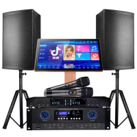 Foshan Manufacturer KTV Karaoke Machine 4K Touch Screen Karaoke Jukebox Amplifier Karaoke Systeme Set