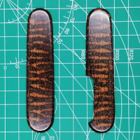1 Pair Handmade Snakewood Handle Scales for 91mm Swiss Army Knife EDC Mod