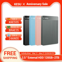 KESU HDD 2.5" Portable External Hard Drive 320gb/500gb/750gb/1tb Hd Externo 2TB USB3.0 Storage Compatible for PC, Mac, Desktop