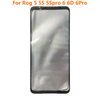 For ASUS ROG Phone 6 6S Pro Rog 5 5S Pro Front Screen Cover Outer Glass Lens LCD Display Panel Touch Screen Replacement With OCA
