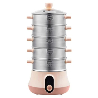 five layers stainless steel multi-function electric food steamer electric Steam cooker