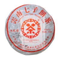 【茶韻】普洱茶2006年中茶紅印8001山河一片紅青餅400g 生茶 茶葉禮盒(附茶樣10g.收藏盒x1可提袋)