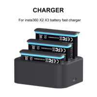 Insta360 X3 Battery 1800mAh And Fast Charger Hub Original For Insta 360 ONE X 3 Original Power Accessories Action Camera