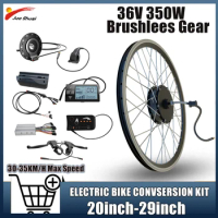 Electric Bicycle Conversion Kit without Battery Front Rear Brushless Motor Hub Motor Wheel 20-29Inch 350W 36V e bike Motor Kit