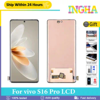 Original AMOLED Material For vivo S16 Pro LCD Display With Digitizer Full Assembly For vivo S16 Pro V2245A Touch Screen Replace