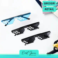 PL-WW001 \PROMO'Kacamata Thug Life Mosaic Pria/Wanita-Fashion-Murah-Batam-Sunglasses-Import K302"
