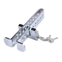 652F Car Pedal Security Lock Tool 8 Hole / 9 Hole Brake Pedal Car Lock Car Brake Clutch Pedal Lock with 3 Key
