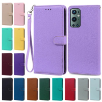 For Oneplus 9 RT Case Cover Leather Flip Cases For Oneplus 9 Pro For 1+ One Plus 9R Fashion Wallet Silicone Bumper Phone Bags
