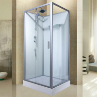 長方形淋浴房整體浴室一體式家用鋼化玻璃隔斷洗澡間沐浴房衛生間