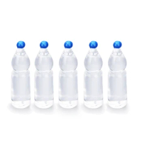 5Pcs 1/12 Dollhouse Miniature Accessories Mini Resin Mineral Water Bottle Simulation Drinks Model for Doll House Decoration ob11