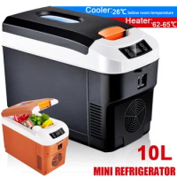 10L Mini Refrigerator Car Portable Fridge Freezer Cooler Warmer Dual Use Camping Caravan Bar Fridge