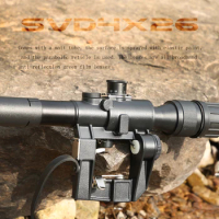 SVD 4x26 PSO Type Riflescope Sniper Rifle Series AK Rifle Scope for Hunting Sight Dragunov Optics Red Illuminated