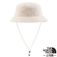 【The North Face】男女 NORM BUCKET 輕質透氣遮陽帽.圓盤帽_7WHN-XMO 米白 N
